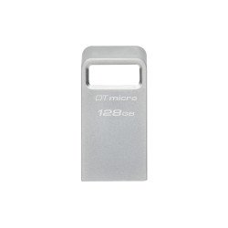 USB tipo A Kingston Technology DataTraveler Micro, 128 GB, 3.2 Gen 1 (3.1 Gen 1), 200 MB/s, Sin tapa, Plata