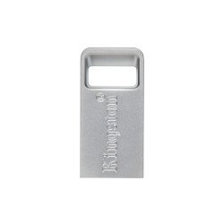 USB tipo A Kingston Technology DataTraveler Micro, 128 GB, 3.2 Gen 1 (3.1 Gen 1), 200 MB/s, Sin tapa, Plata