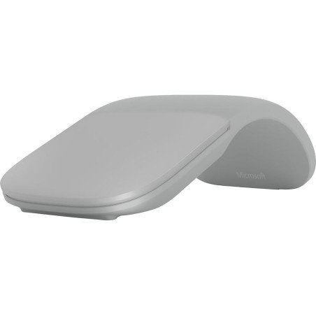 Microsoft Surface arc mouse, ratón, óptico, 2 botones, inalámbrico, bluetooth 4.1, gris claro, comercial