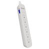 Forza, surge protector, ac 110/220 v, 6 tomas de corriente, nema 500j 2pk gr/rd
