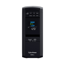 UPS de línea interactiva CyberPower CP1000PFCLCDA, 1kVA/600W, Torre, AVR, 8 Horas Recharge, 2Minuto(s) Stand-by, 120 V AC Entrad