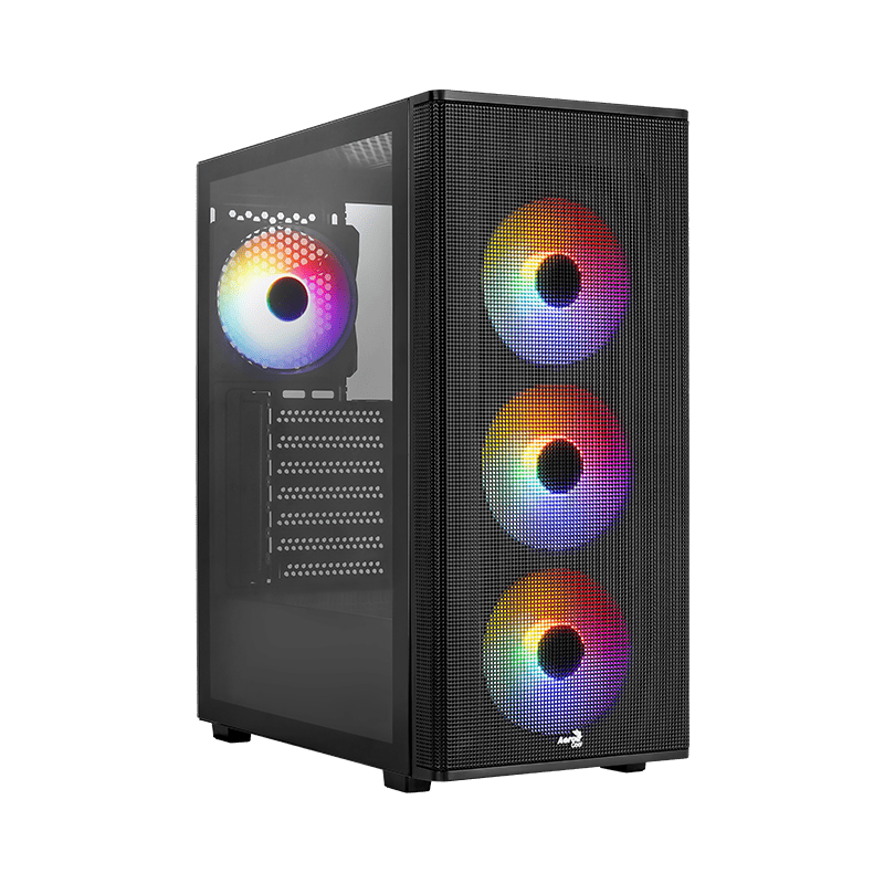 Gabinete Mid tower, ATX / Mini ITX / micro ATX, Black, Designer G-BK-V