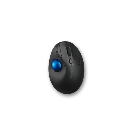 Trackball Kensington Pro Fit Ergo TB450, Diestro, RF inalámbrico + bluetooth, 1600 DPI, Negro, Azul