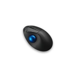 Trackball Kensington Pro Fit Ergo TB450, Diestro, RF inalámbrico + bluetooth, 1600 DPI, Negro, Azul