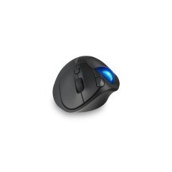 Trackball Kensington Pro Fit Ergo TB450, Diestro, RF inalámbrico + bluetooth, 1600 DPI, Negro, Azul