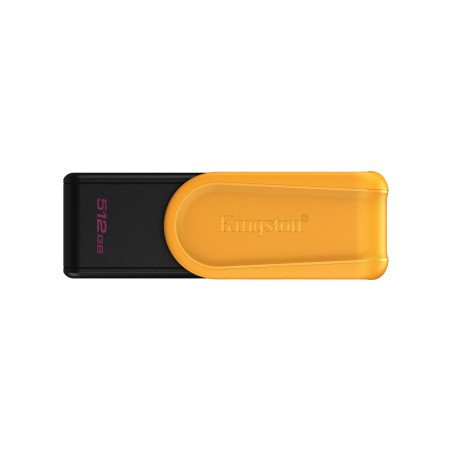 USB tipo A Kingston Technology DataTraveler Exodia S, 512 GB, 3.2 Gen 1 (3.1 Gen 1), Girar, 8.72 g, Negro, Amarillo