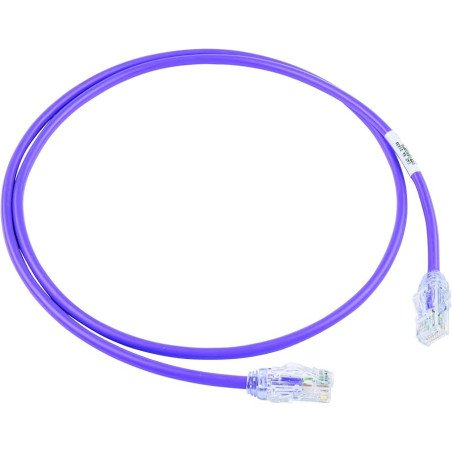 Patch cord cat. 6a 28awg, (1ft) cm/lszh, violeta