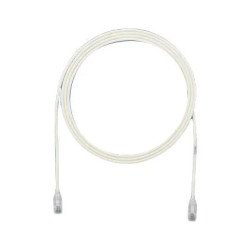 Cable de Parcheo TX6, UTP Cat6, Diámetro Reducido (28AWG), Color Blanco Mate, 11 ft
