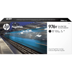 Cartucho original HP PageWide 976Y de extra alta capacidad negro, 17000 páginas, Negro