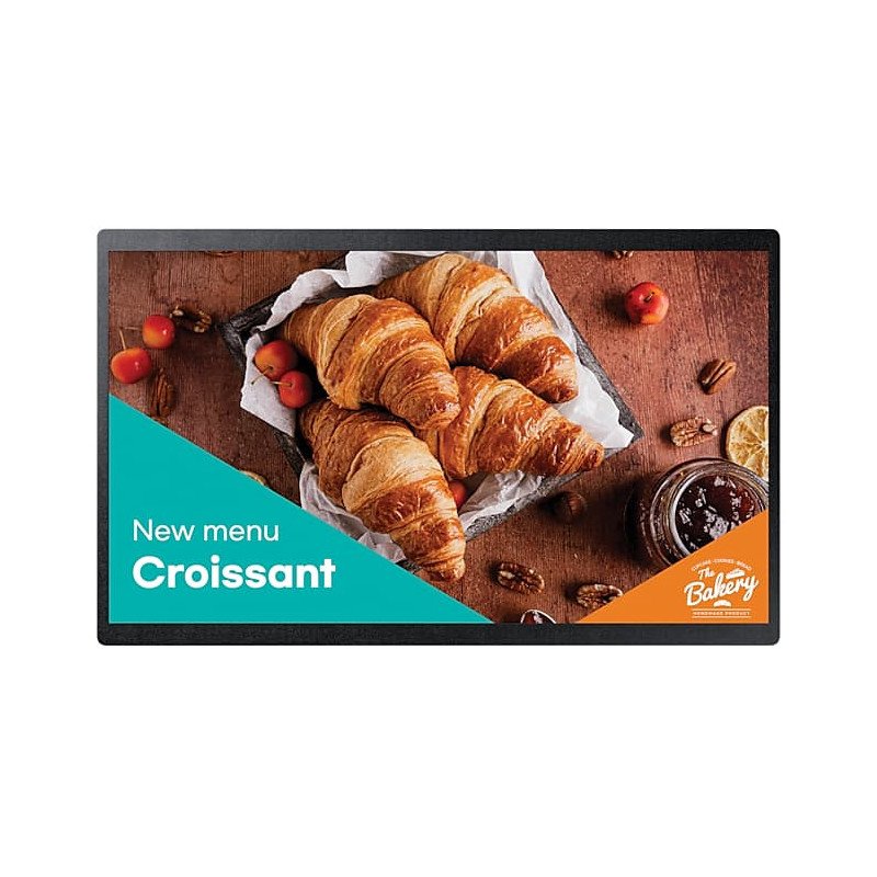 Pantalla publicitaria plana Samsung QB24C, de señalización digital, 61 cm (24"), LCD, 1920 x 1080 Pixeles, Wifi