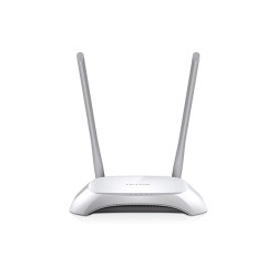 Router inalámbrico TP-Link TL-WR840NV2, Wi-Fi 4 (802.11n), Banda única (2,4 GHz), Ethernet, 4G, Gris, Blanco