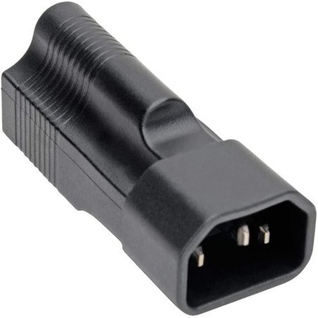 Adaptador de Cable de Alimentación 5-15R a C14, 15A, 125V, Negro, 1 x IEC 60320 C14 Enchufe, 1 x NEMA 5-15R Receptacle, 125