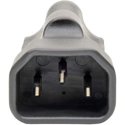 Adaptador de Cable de Alimentación 5-15R a C14, 15A, 125V, Negro, 1 x IEC 60320 C14 Enchufe, 1 x NEMA 5-15R Receptacle, 125