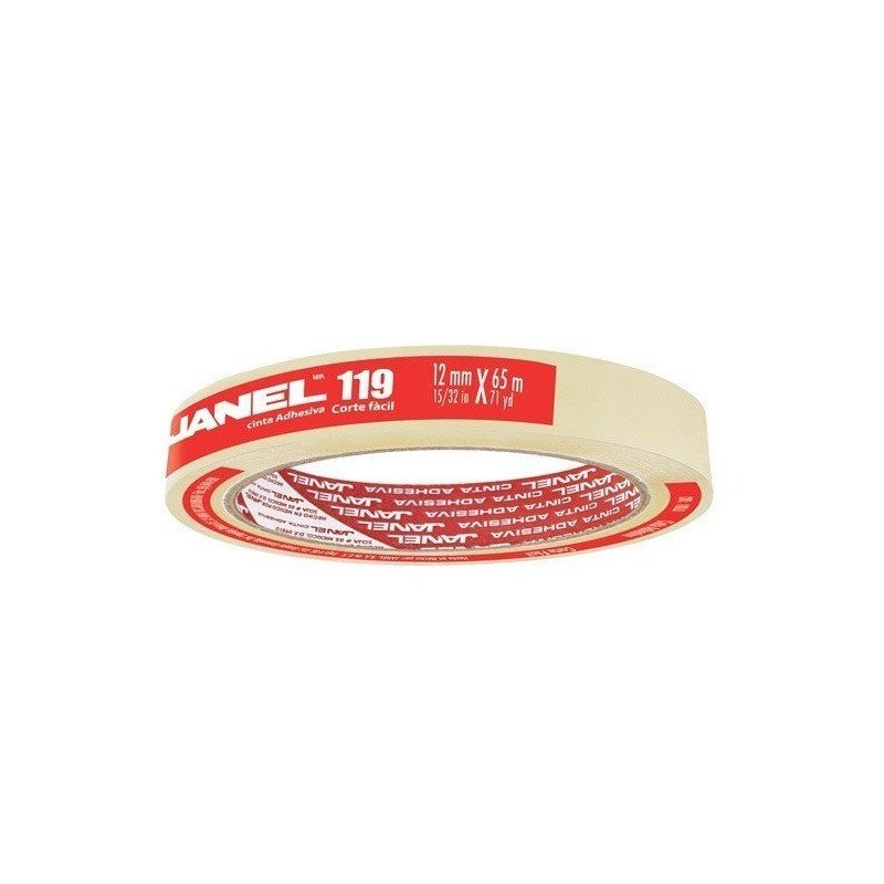Cinta adhesiva transparente 119 12 mm x 65 m.
