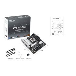 Tarjeta madre ASUS PRIME B840M-A, AMD, socket AM5, AMD Ryzen 7000, 8000, 9000 Series, DDR5-SDRAM, 256 GB