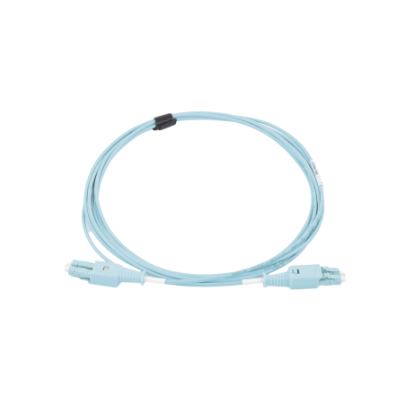 Jumper de Fibra óptica BladePatch LC-LC Duplex, OFNR, Multimodo 50/125 OM4, XGLO 550, 3m, Aqua