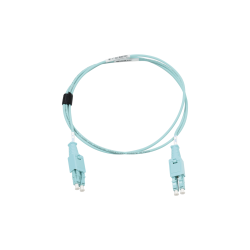 Jumper de Fibra óptica BladePatch LC-LC Duplex, LS0H, Multimodo 50/125 OM4, XGLO 550, 1m, Aqua
