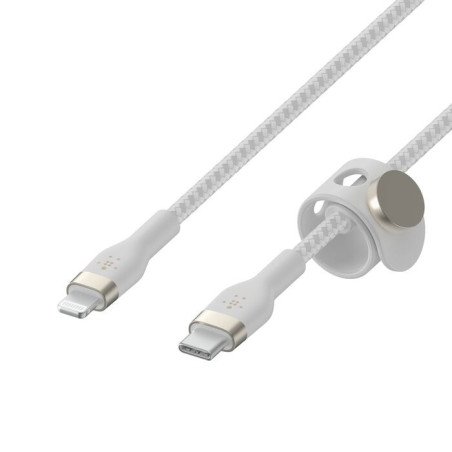 Cable Lightning, 24 pin USB-C macho a Lightning macho, 3 m, blanco