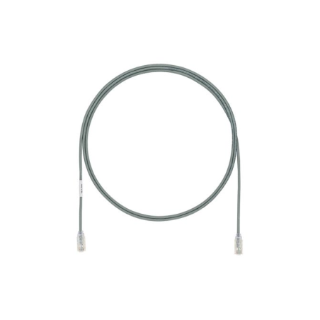 Cable de Parcheo TX6, UTP Cat6, Diámetro Reducido (28AWG), Color Gris, 8in (20.2cm)