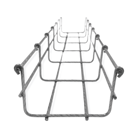Charola Bimetálica Tipo Malla 54/100 mm, Ideal Para Utilizarse al Exterior o Zonas Húmedas, Hasta 86 Cables Cat6, Tramo de 3 Met
