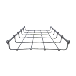 Charola Bimetálica Tipo Malla 33/200 mm, Ideal Para Utilizarse al Exterior o Zonas Húmedas, Hasta 105 Cables Cat6, Tramo de 3 Me