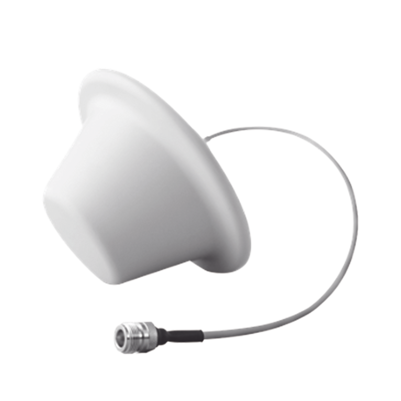 Antena Domo Omnidireccional 698 ~ 960 MHz, 1710 ~ 2700 MHz, 1.5 dBi, 5 dBi, con conector N hembra.