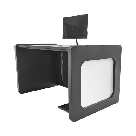 Escritorio Estación Mobiliaria Profesional de Monitoreo y Control, Videovigilancia, Acceso, Alarmas, Etc..., Metálica, Color Gri