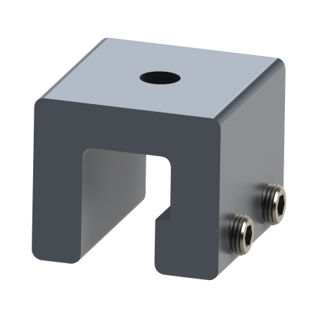 Riel 8 para montaje de módulos fotovoltaicos de aluminio anodizado de 4050mm.