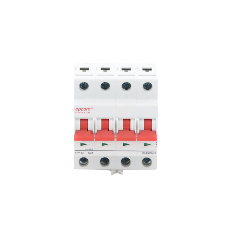 Protección Térmica, Interruptor 4P, 25A, Corriente Directa 1000 Vcc pa