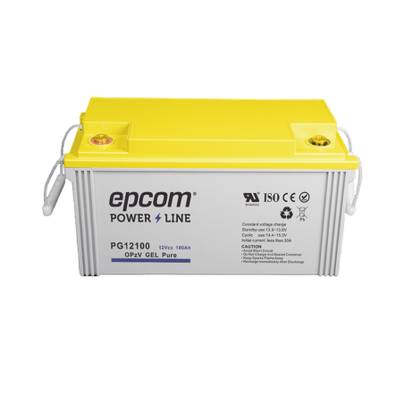 Batería de GEL PURO OPzV, 12 V @ 100 Ah, Ciclo profundo, Uso en Aplicaciones Fotovoltaicas y de Respaldo