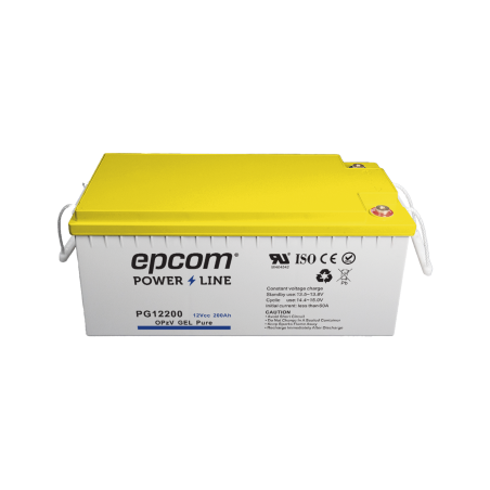 Batería de GEL PURO OPzV, 12 V @ 200 Ah, Ciclo profundo, Uso en Aplicaciones Fotovoltaicas y de Respaldo