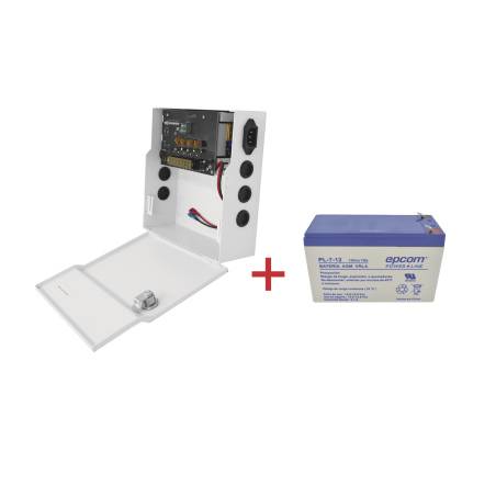 Kit, Fuente PLK12DC4ABK + Batería incluida LK712