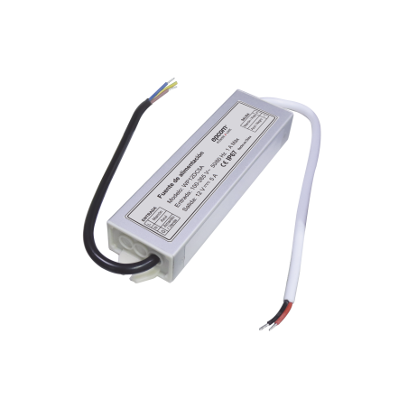 Fuente 12 V, 5 Amperes, Waterproof, Intemperie grado IP67