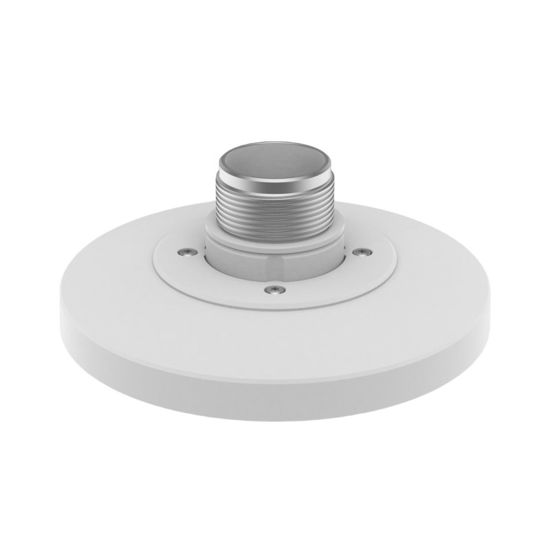 Adaptador tipo Plato necesario para montar en Pared o Techo Cámaras Hanwha serie X y P.