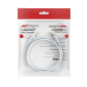 Cable de Parcheo (Patch Cord), UTP, Cat. 6 (24 AWG), 1 Metro, Color Blanco, Ideal para PoE+, Interior