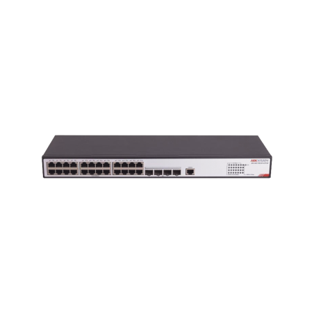 Switch Gigabit PoE+, Administrable, 24 Puertos SFP GE, 4 Puertos SFP 10G, Soporta IGMP