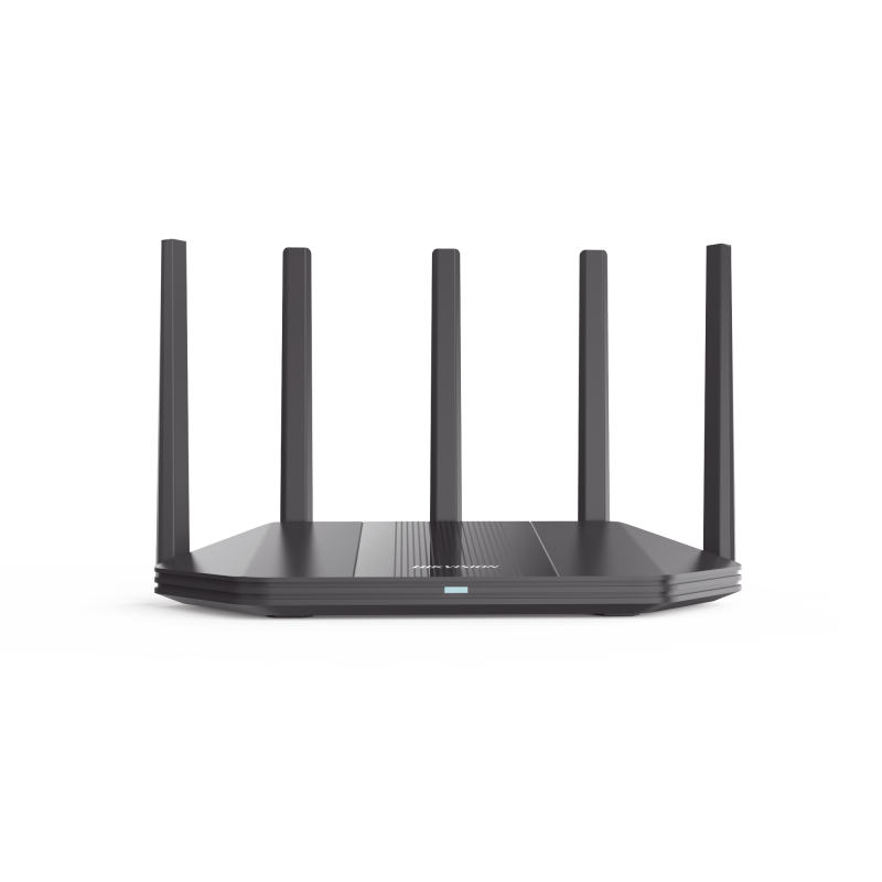 Router Inalámbrico, WiFi 6, Hasta 1800 Mbps, Doble Banda AC (2.4 GHz y 5 GHz), 4 Puertos 1000 Mbps, 4 Antenas Omnidireccional, I