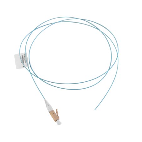 Pigtail de Fibra óptica LC Simplex, Multimodo OM4 XGLO 50/125, Color Aqua, 1 Metro