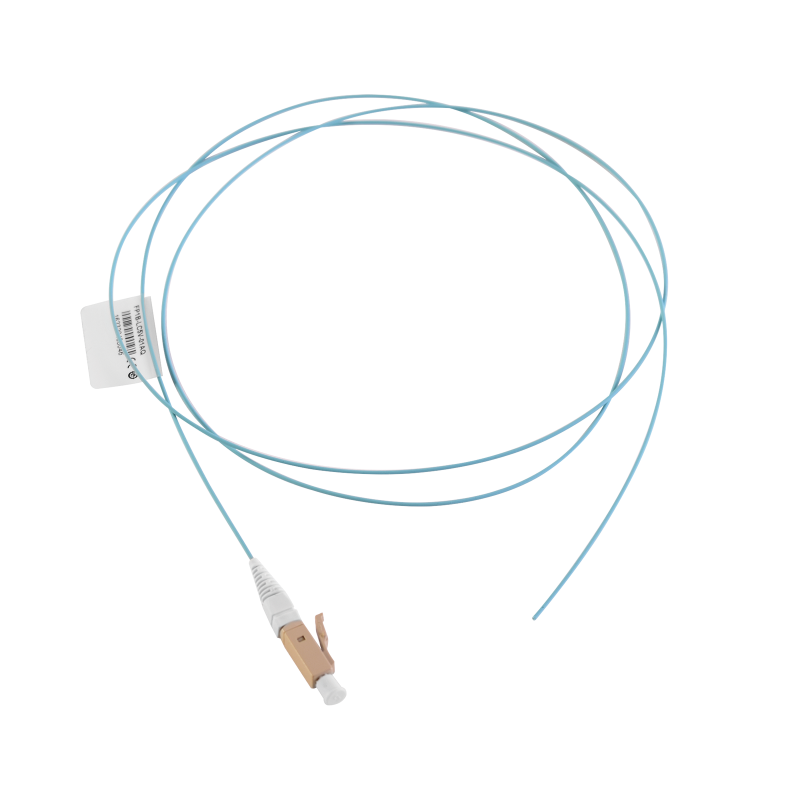 Pigtail de Fibra óptica LC Simplex, Multimodo OM3 XGLO 50/125, Color Aqua, 1 Metro Pigtail de Fibra óptica LC Simplex, Multimodo OM3 XGLO 50/125, Color Aqua, 1 Metro