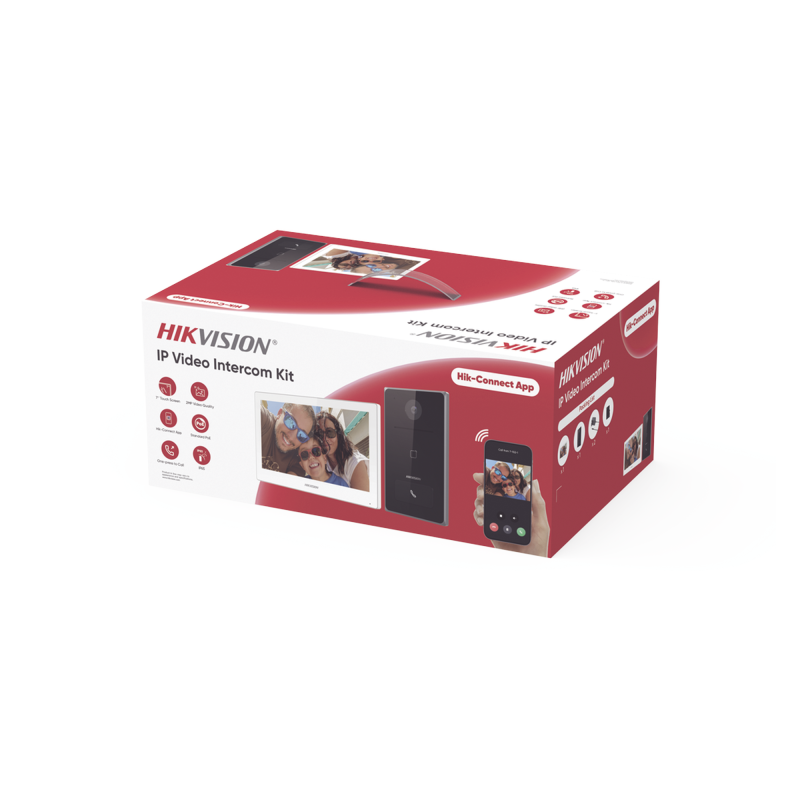 Kit de Videoportero IP, Frente de calle para exterior, 2MP, Lector de Tarjeta MiFARE, Monitor Interior, WiFi, Pantalla de 7" Tou