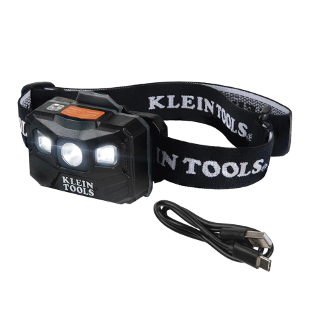 Lámpara Luz LED Frontal Recargable de 400 Lúmenes, Apagado Automático, con Correa de Tela, Adaptable y Ajustable a Gorros, Casco