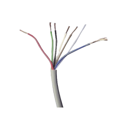 Bobina de Cable 305 Metros: 6 x 18 AWG, Color Blanco, CMR, Para Sistem