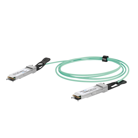 Cable AOC QSFP28 de 100 Gbps a 100 Gbps, Cable de fibra óptica Activo, Longitud: 2 metros