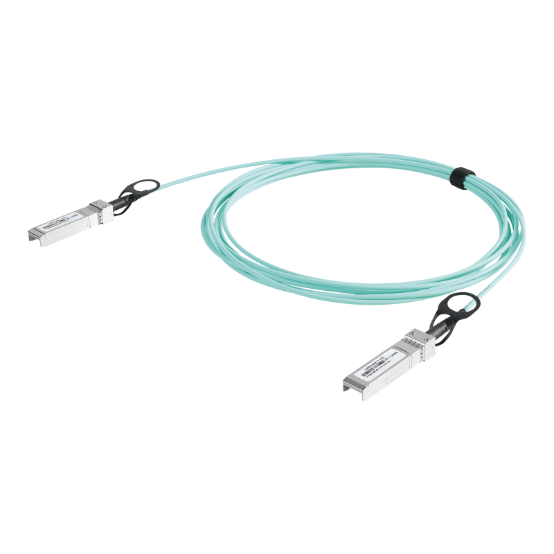 Cable AOC SFP+ de 1&10 Gbps a 1&10 Gbps, Cable de fibra óptica Activo, Longitud: 5 metros