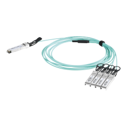 Cable AOC QSFP+ de 40 Gbps a 4x 10 Gbps, Cable de fibra óptica Activo, Longitud: 1 metro