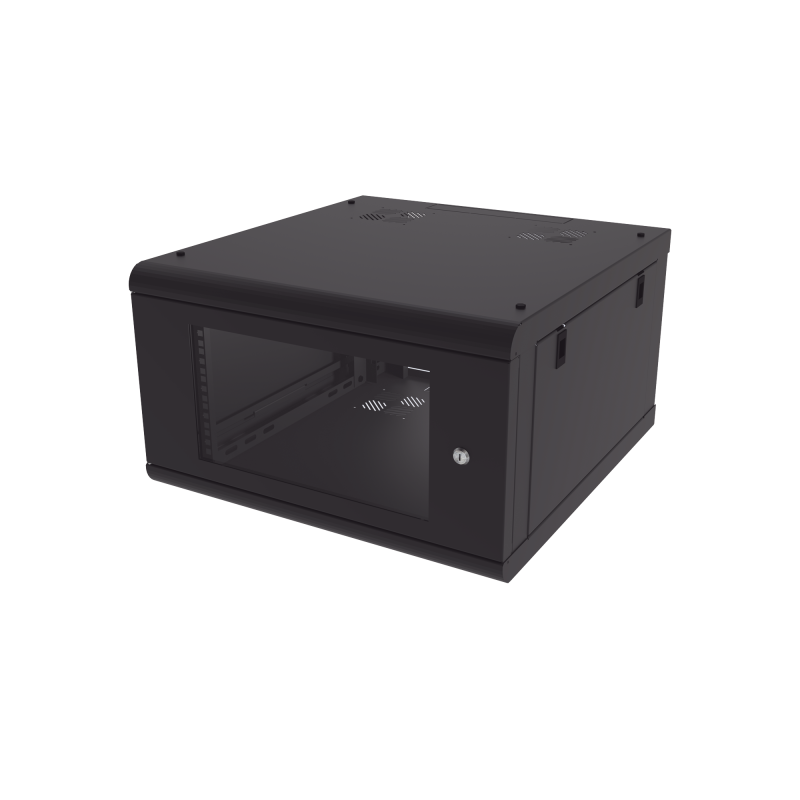 Gabinete de Pared con Puerta de Cristal Templado, 635 mm de Profundida
