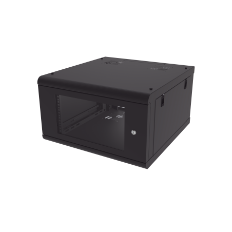 Gabinete de Pared con Puerta de Cristal Templado, 635 mm de Profundida