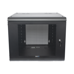 Gabinete de Pared con Puerta Perforada, 635mm de Profundidad, 9U Rack de 19'', Acero Reforzado