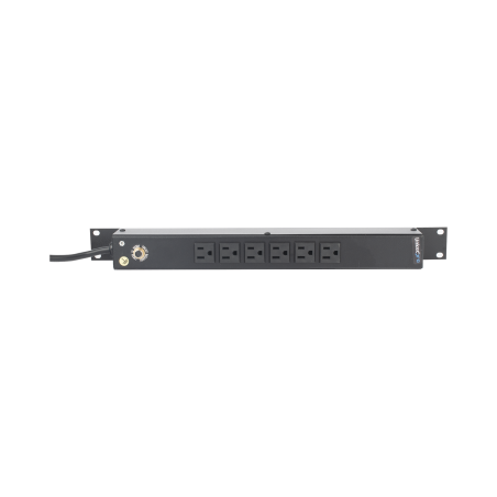 Tomacorriente Horizontal (PDU) de 6 Contactos (NEMA 5-15R) Rack 19" 1U