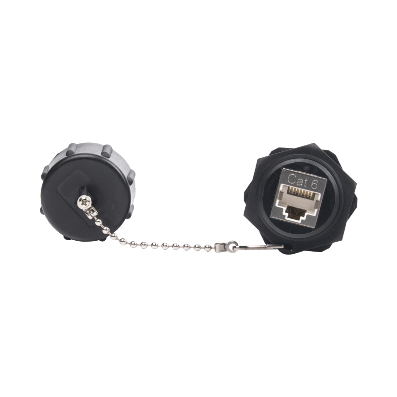 Jack Industrial RJ45 Categoría 6 Blindado, IP67 (Waterproof)